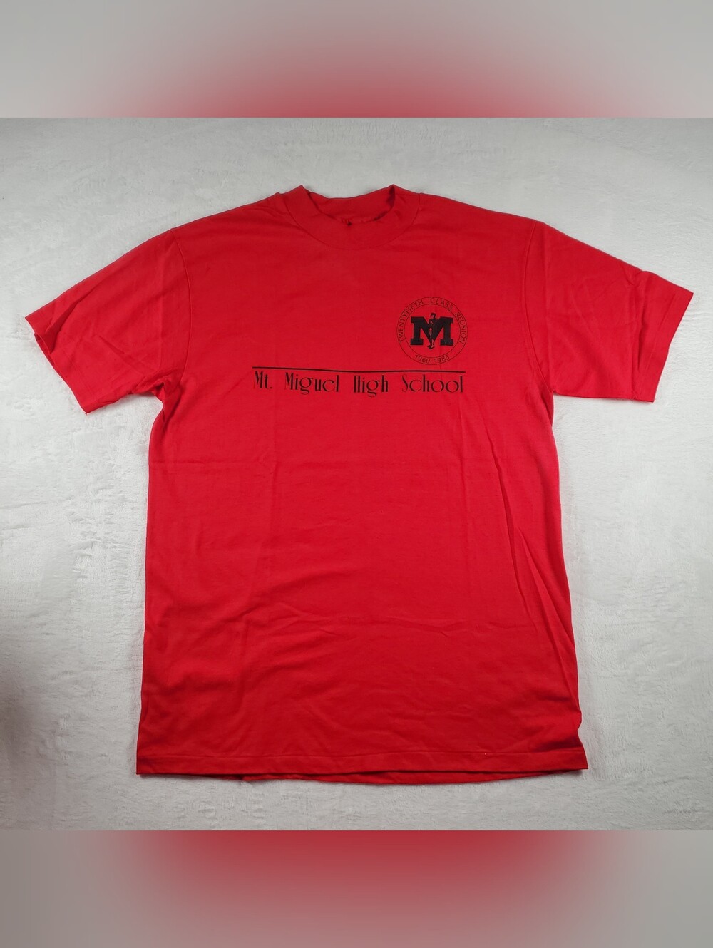 Vintage 1985 Mt. Miguel High School 25th Reunion Made In USA L Single-Stitch